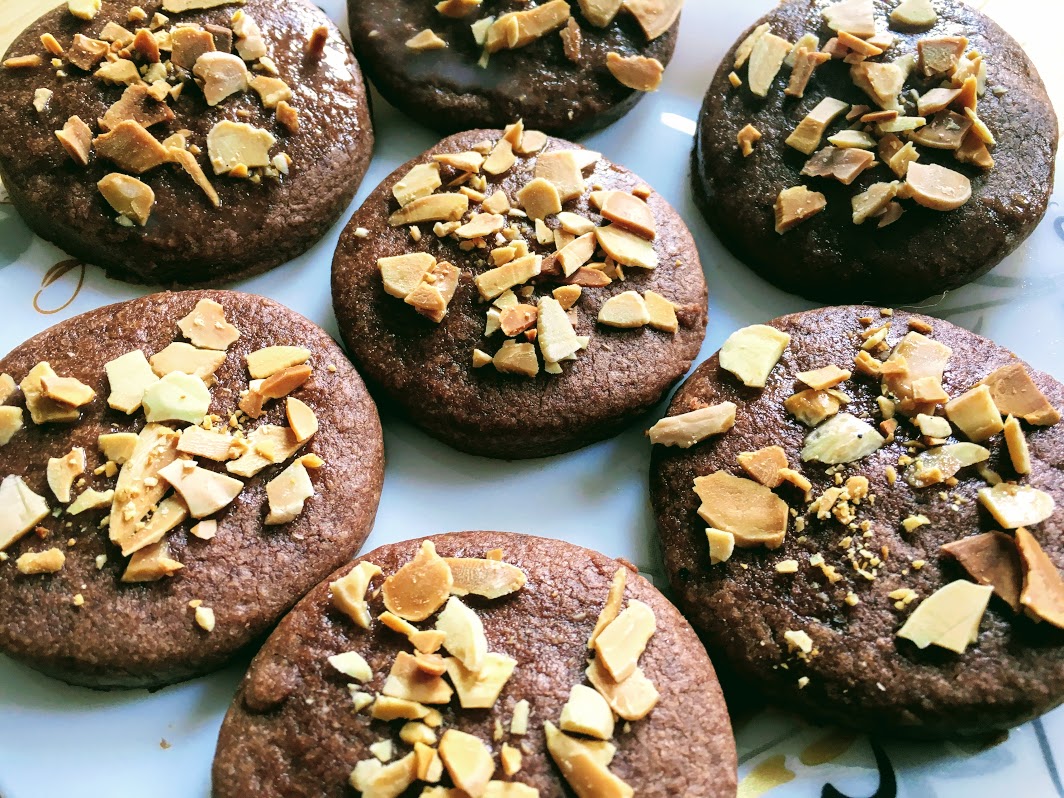 Chocolate Rose Water Cookies