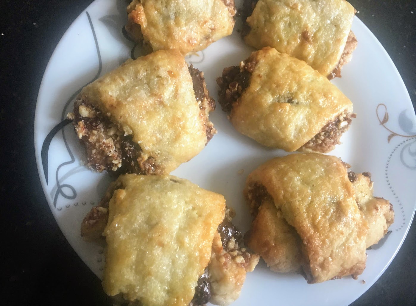 Chocolate Raspberry Rugelach