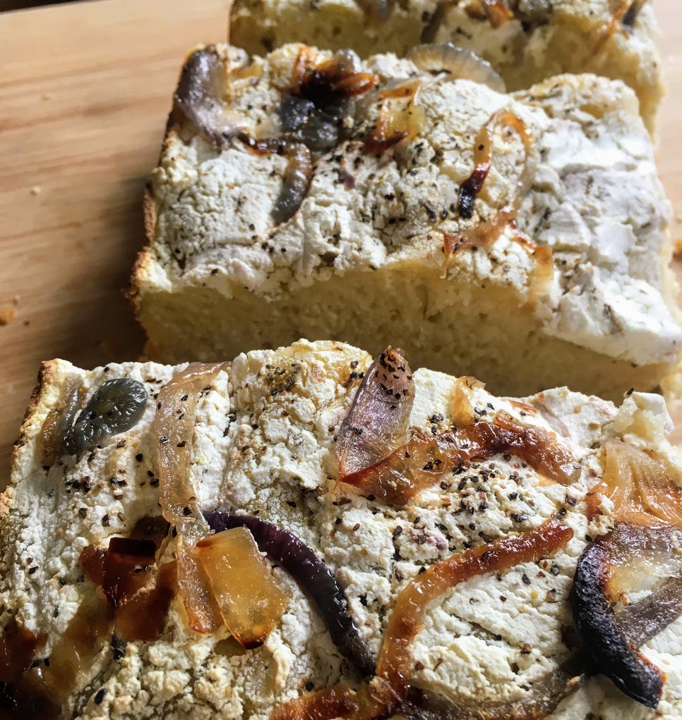 Focaccia with Ricotta and Caramelized Onions