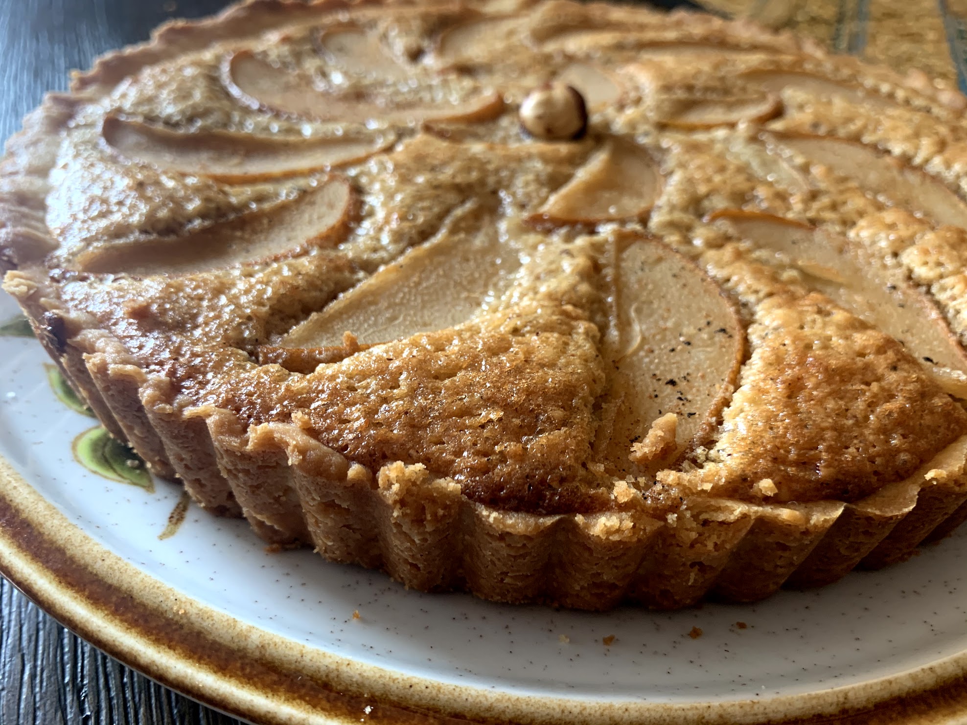 Pear Hazelnut Tart