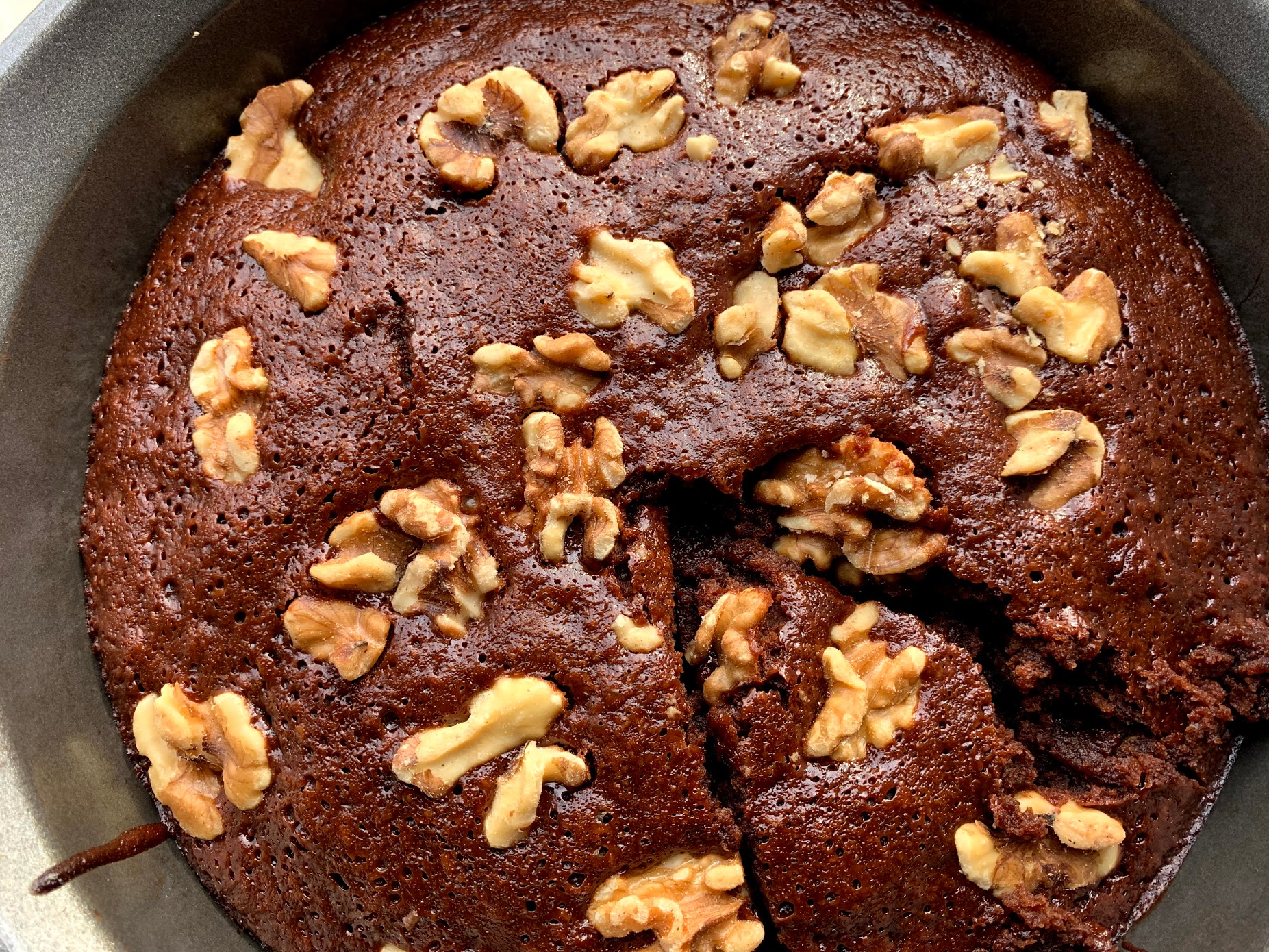 Maple Molasses Brownie Cake