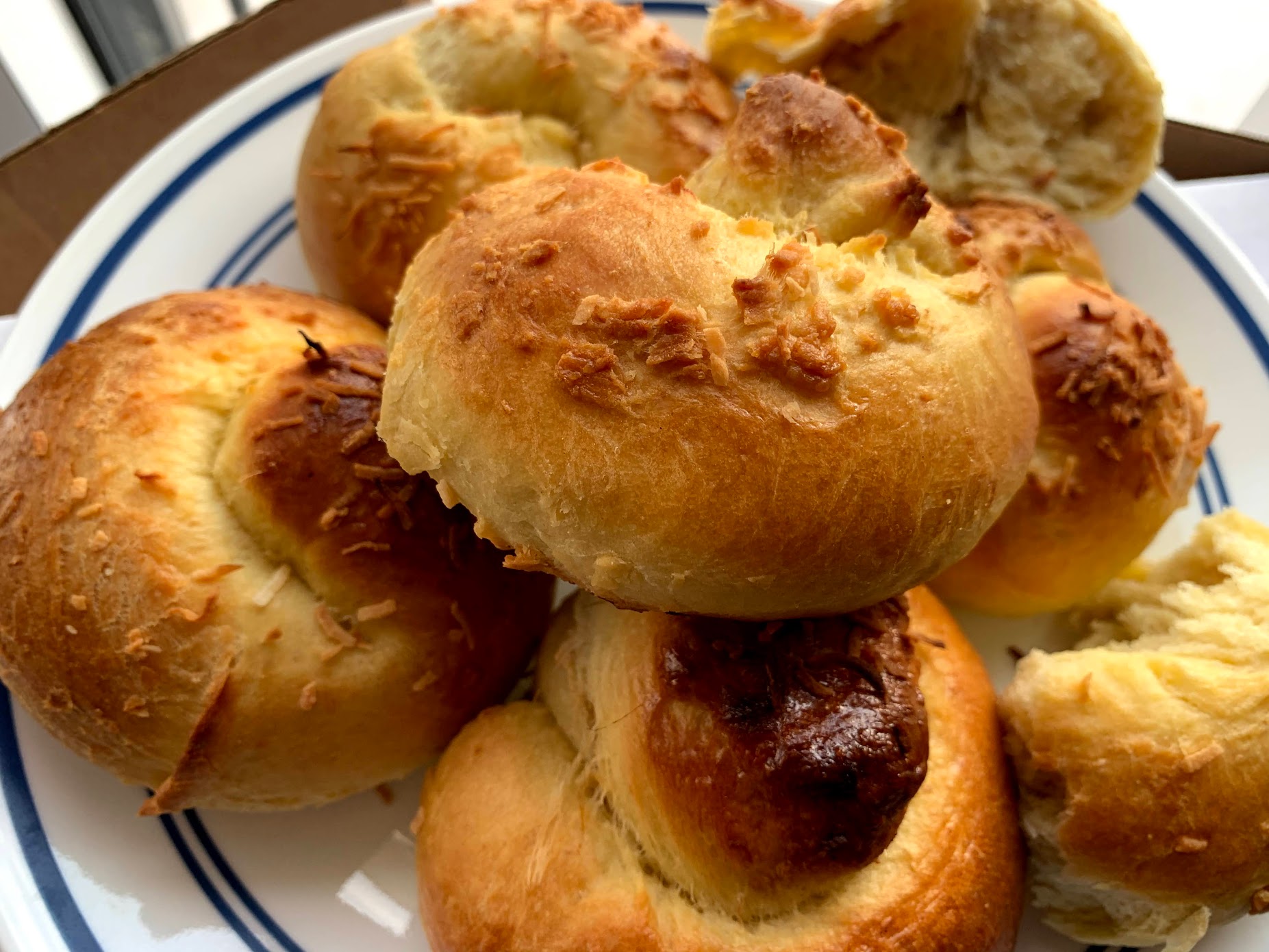 Banana Coconut Rolls