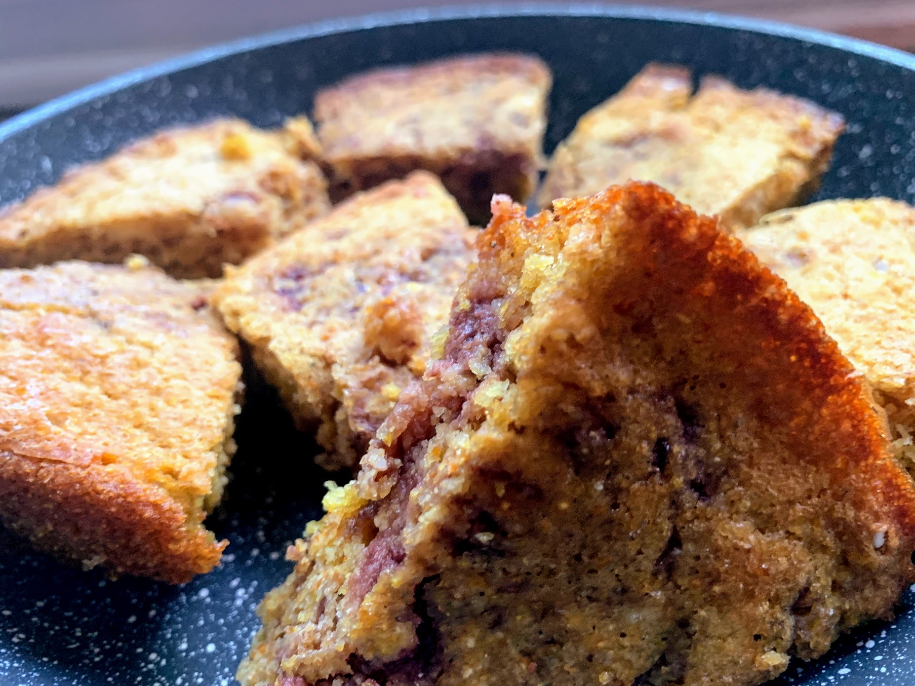 Strawberry Swirl Skillet Cornbread