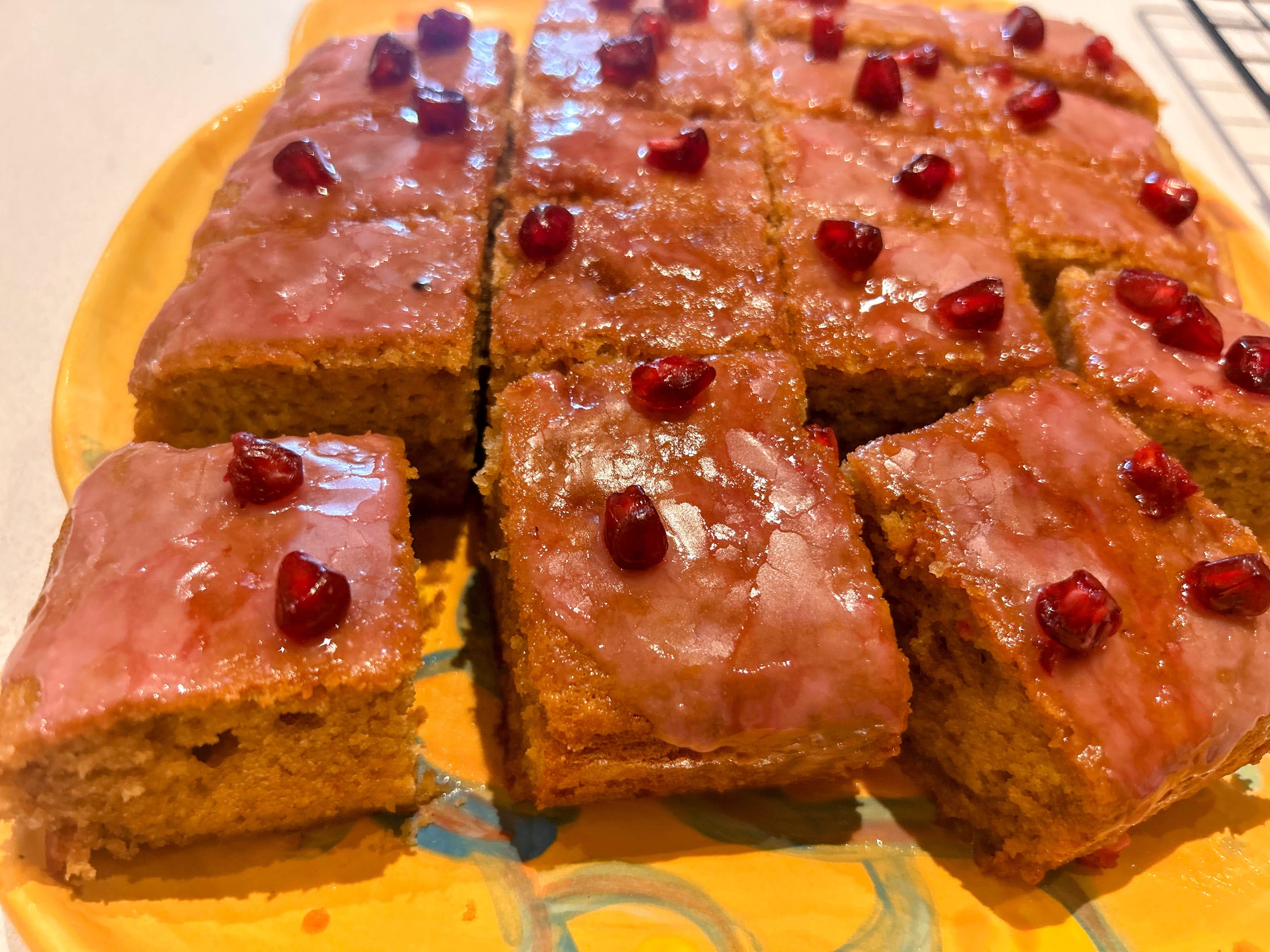 Mira’s Jeweled Pomegranate Snacking Cake